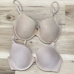 Natori Bundle of Two Tan Bras Women’s 34D